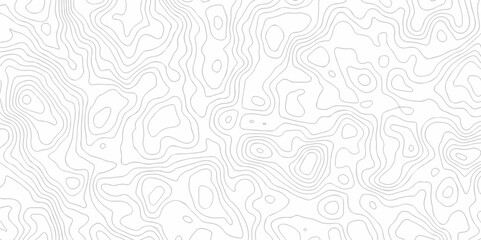 Fototapeta premium Abstract pattern with lines Topographic map. Geographic mountain relief. Abstract lines background. Contour maps. Vector illustration, Topo contour map on white background, Topographic contour lines.