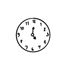 clock isolated on white