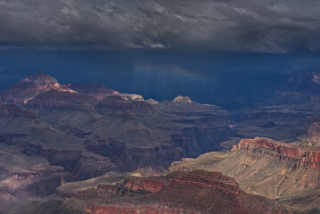 Storm over Grand Canyon viewed from Shoshone Point