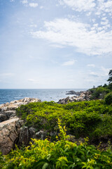 Rocky coastline near Kennebunkport, Maine.