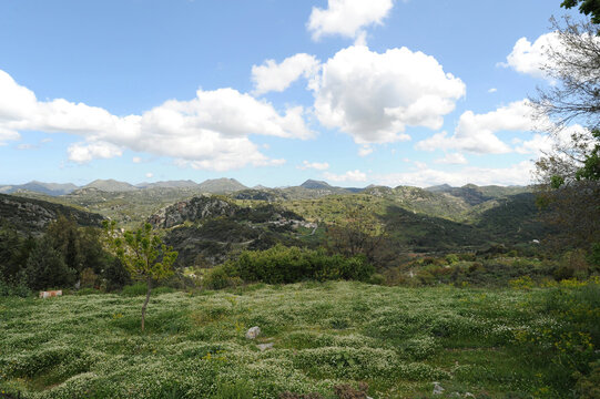 Les ruines de l'ancienne cit&eacute; d'Axos pr&egrave;s de P&eacute;rama en Cr&egrave;te