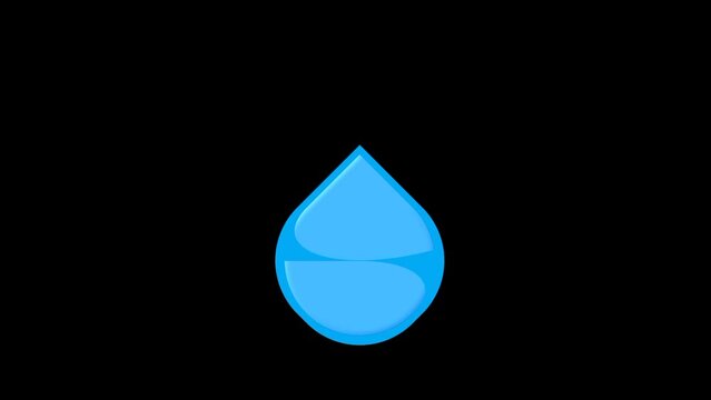A drop of water, drop falling, water droplet, water drop falling, 4K, seamless looping, tear drop, tear falling, crying tears.