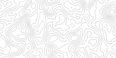 Abstract sea map geographic contour map and topographic contours map background. Abstract white pattern topography vector background. Topographic line map background.