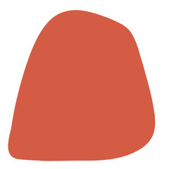 Dark Orange Abstract Shape Art illustration Abstract Element