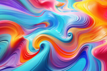 Obraz premium Abstract wallpaper, liquid lines bright colors, smooth colorful abstract background.