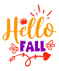 Happy fall svg t-shirt Design