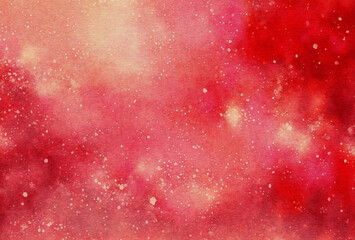 abstract red watercolor painted background