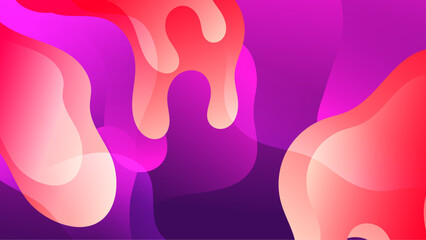 purple pink gradient background design. Abstract geometric background with liquid shapes.