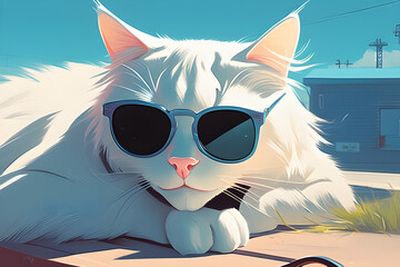 a sunglasses cat
Generative AI