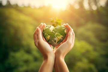 ESG, green energy, sustainable industry. Environmental, Social, and Corporate Governance concept.Generative ai.