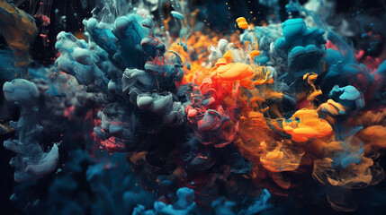 Splash of paint. Abstract background.