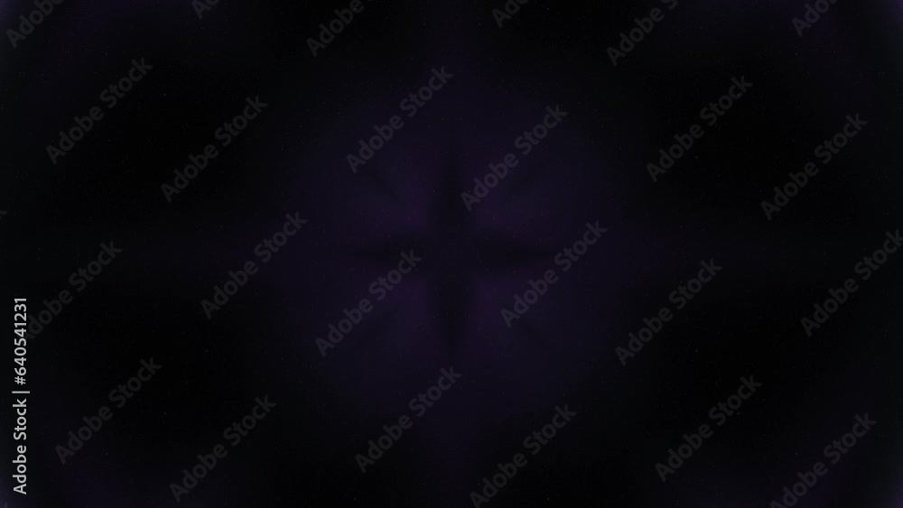 Poster abstract violet fractal lights in kaleidoscopic motion. computer-generated backdrop.
