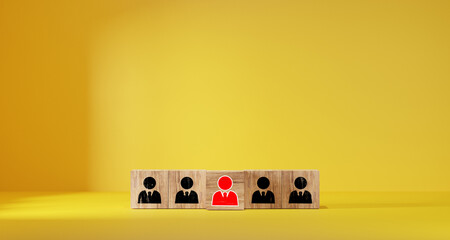Human resources management and recruitment business build team concept. HRM concept. recruiting with online technology. Human Resource.