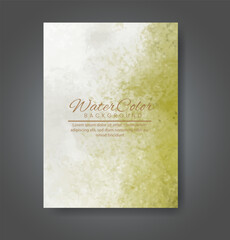 Cover template with watercolor background. Design for your cover, date, postcard, banner, logo.