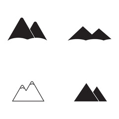 mountain icon vector