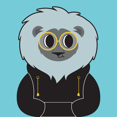 Cute Lion boy cartoon vector