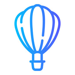 air balloon Line Gradient Icon
