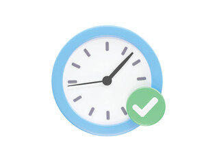 Watch icon 3d rendering vector illustration