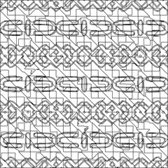  Stylish texture with figures from lines.Abstract geometric black and white pattern for web page, textures, card, poster, fabric, textile. Monochrome graphic repeating design. 