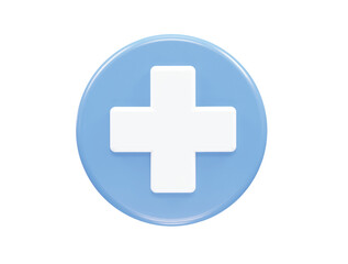 Medical icon 3d rendering illustration vector transparent