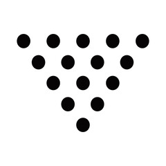 Minimalist Dotted Shape