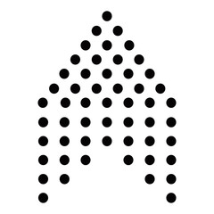 Minimalist Dotted Shape