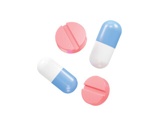 Medical icon 3d rendering illustration vector transparent