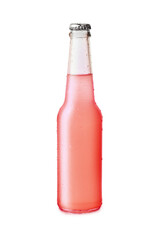 Juice bottle isolated on white background