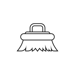 Cleaning Brush Icon. Scrubbing, Cleaner Symbol.     