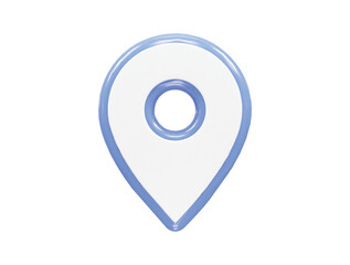 Location icon 3d rendering vector