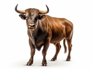 cow isolated on white