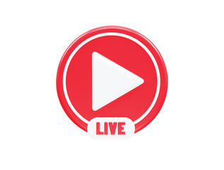 Live icon vector 3d rendering illustration element