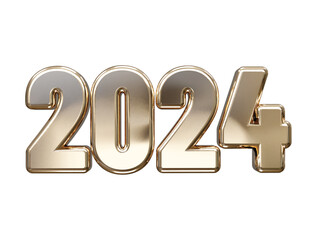 2024 new year text effect vector