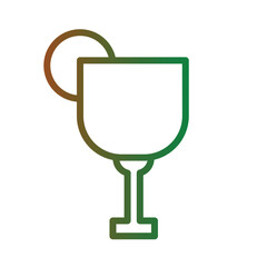 Tropical Drink Alcohol Gradient Icon