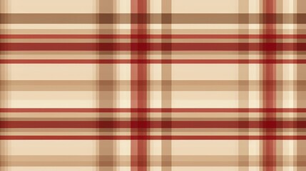 Beige and Brown seamless Checkered tartan fabric perfect for shirts or tablecloths, featuring a classic Scottish plaid design. Also great as a versatile backdrop or wallpaper.