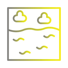 Summer Nature Tropical Gradient Icon