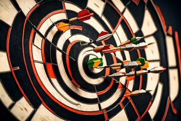dart on target generated by AI technology