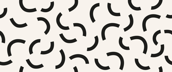 Vector seamless background. Minimalistic abstract pattern. Modern black print on a light background. Ideal for textile design, screensavers, covers, cards, invitations and posters.