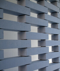Prospettive texture of gray brick structure partition wall forming a texture
