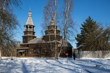 Old wooden church at Novgorod the Great