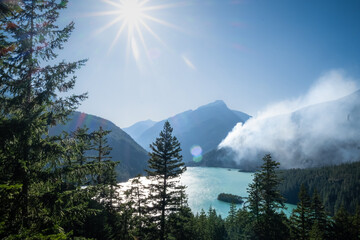 Sourdough fire in North Cascades National Park, on August 1, 2023.