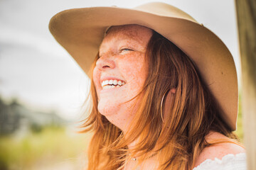 Boho Freckled face Gen Z illustrates Body Positivity