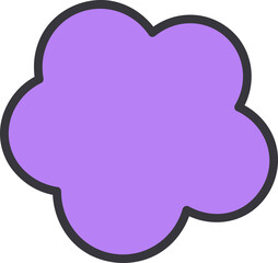 Groovy flower illustration