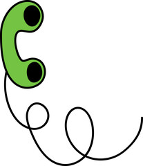 Groovy telephone illustration