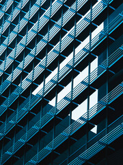Modern building Glass facade steel pattern Architecture details - 640560611