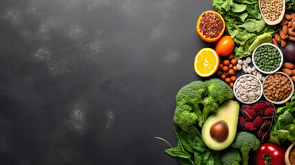 Obraz na płótnie Canvas Healthy food clean eating
