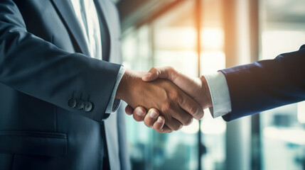 Close-up of Indian businessman handshake