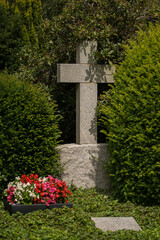 Friedhof, Grabstein, Statue	
