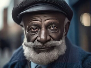 Portrait of handsome elderly man