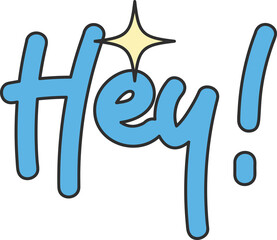 Groovy word illustration